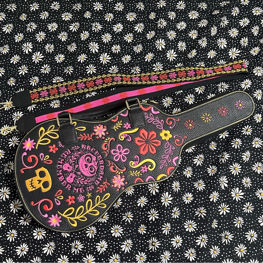 Loungefly Coco Guitar Case Crossbody Bag